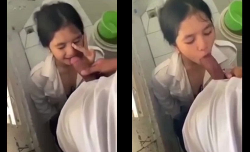 Clip: Trốn tiết học bé nữ sinh bú cây hàng khủng của bạn thân trong wc trường - Clip Hot Việt