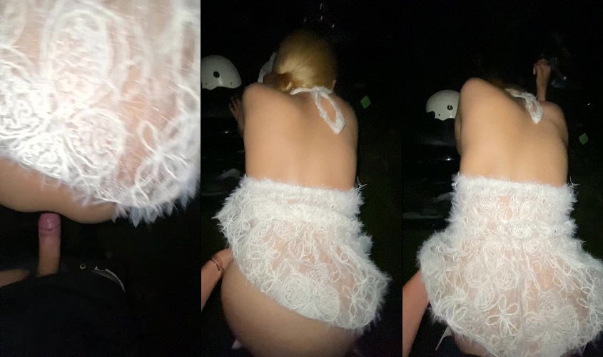 Clip: Em gái 2k5 mặc đầm đi dự tiệc mà nứng quá dừng xe chịch giữa đường - Clip Hot Việt