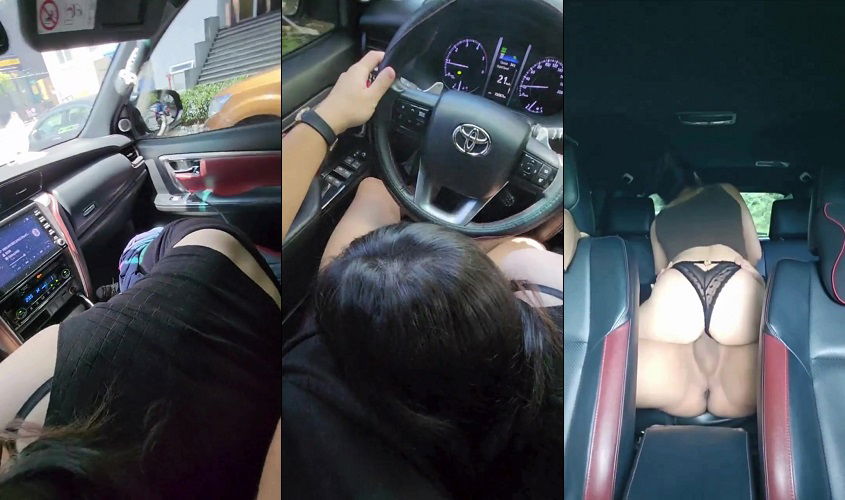 Clip: Đang lái xe thì em kéo quần xuống bú cu phải dừng vội bên đường làm nháy - Clip Hot Việt
